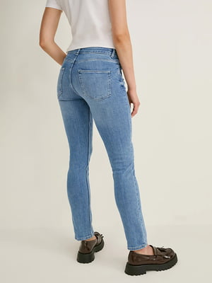 Голубые джинсы-скинни | 6631990