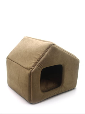 Будиночок для малих собак та котів Zoo-hunt Бліц коричневий №1 40х33х35 см | 6633033