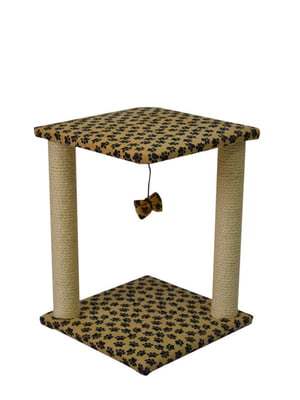 Будиночок кігтеточка для кішок Zoo-hunt Самба леопард 50х33х33 см сезаль | 6633049