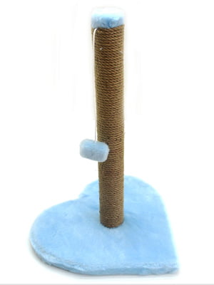 Кігтеточка Драпак для кішок Zoo-hunt на підставці Гламур блакитний 33х33 см джут | 6633249