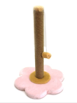 Кігтеточка Дряпка для кішок Zoo-hunt Фіалка рожева 33х33х47 см | 6633262