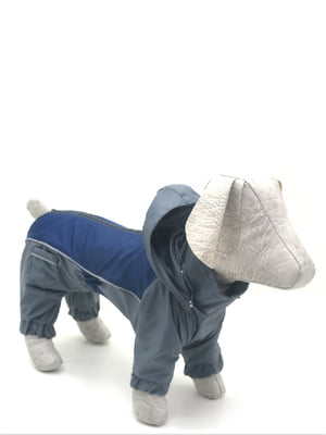 Комбінезон-дощовик з капюшоном для собак Zoo-hunt сірий L/М | 6633300
