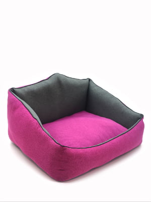 Лежак прямокутний для собак та котів Zoo-hunt Магнус рожевий №4 480х610х325 мм | 6633423