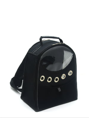 Рюкзак для перенесення котів та собак Zoo-hunt Лоренс чорний №1 21х32х35 см | 6633513