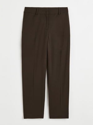 Прямые темно-зеленые брюки | 6632351