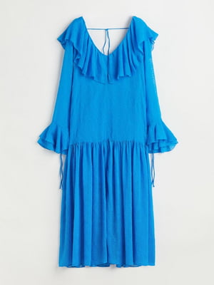 Платье А-силуэта синее | 6632453