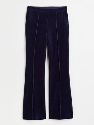 Темно-сині розкльошені штани | 6632523