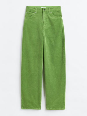 Прямые светло-зеленые брюки | 6632562