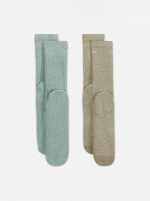 Шкарпетки 2- 34-38 зелено-коричневі | 6638264