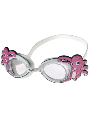 Очки для плавания розовые с осьминогами | 6641812
