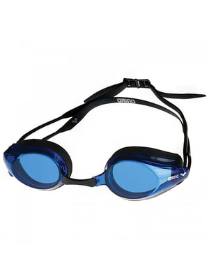 Очки для плавания черно-голубые | 6641814