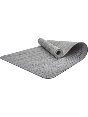 Двухстороний коврик для йоги серый Уни 173 х 61 х 0,5 см | 6642365