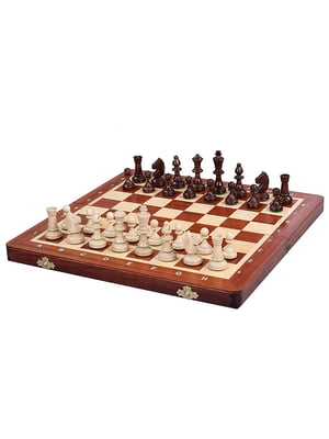 Элитные деревянные шахматы турнирные №3 для соревнований подарочные 35 х 35 см | 6645162