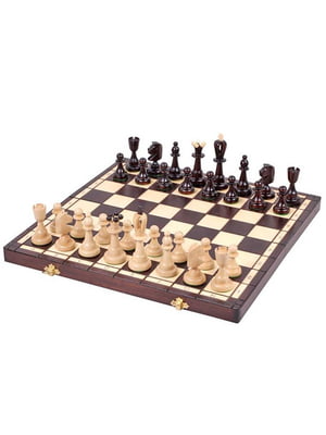 Красивые шахматы подарочные 40,5 на 40,5 см из натурального дерева | 6645177