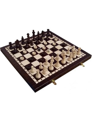 Шахматы шашки нарды 3в1 (2в1) деревянные комплект подарочные из натурального дерева 41 на 41 | 6645194