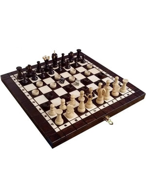Шахи шашки нарди 3в1 (2в1) дерев'яні комплект подарункові з натурального дерева 35 на 35  | 6645198