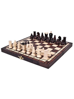 Оригінальні шахи дерев'яні із натурального дерева на подарунок 31 на 31 см | 6645202