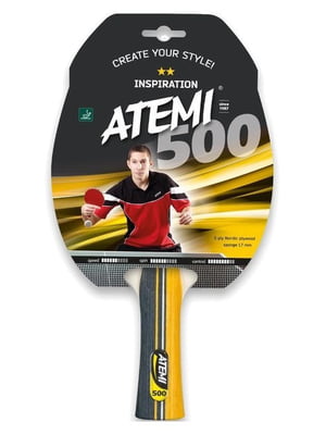 Ракетка для настільного тенісу 500 різнокольорова | 6645213