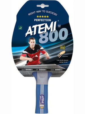 Ракетка для настільного тенісу 800 різнокольорова | 6645216