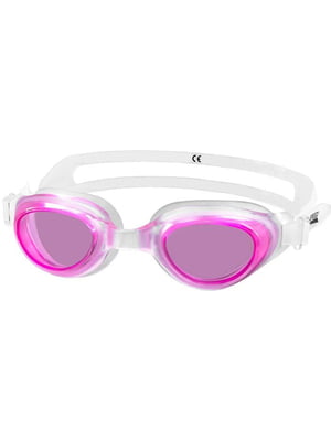 Очки для плавания 033-27 Розово-прозрачные | 6645875