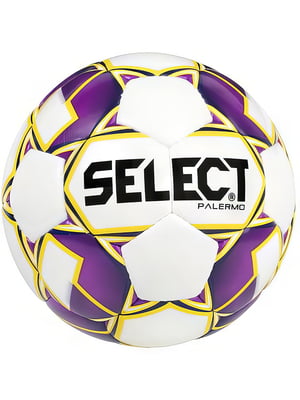 М`яч футбольний біло-фіолетовий | 6646174