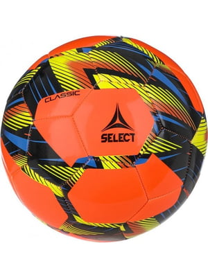 Мяч футбольный 23 оранжево-черный | 6646233