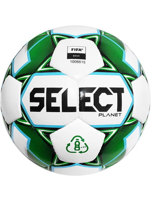 М'яч футбольний біло-зелений | 6646838