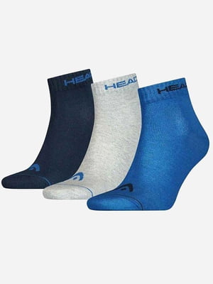 Шкарпетки синій, сірий, темно-синій | 6647143