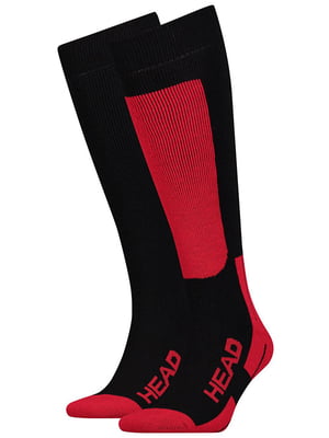 Шкарпетки 2- Чорний; червоний | 6647206