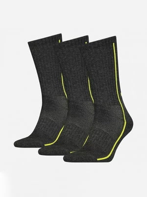 Шкарпетки темно-сірий, жовтий | 6647241