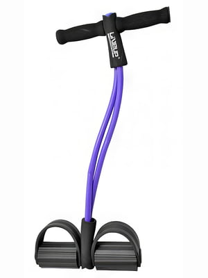 Эспандер с упорами для ног фиолетовый (62 см) | 6648806