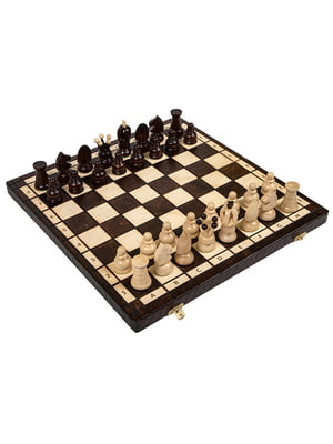 Шахматы Королевские малые коричневый, бежевый уни 30х30см | 6648904