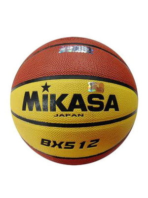 Мяч баскетбольный желто-коричневый с принтом | 6649007