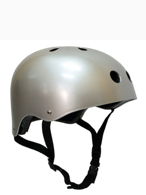 Велошлем для экстремального катания BMX Six Hole серебристого цвета (размер М) | 6604538