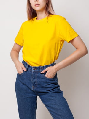 Базовая футболка "Стандарт" желтая | 6650268