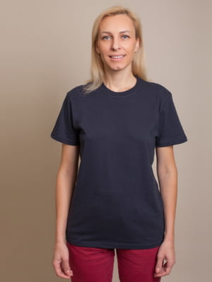 Базовая футболка "Стандарт" темно-синий | 6650271