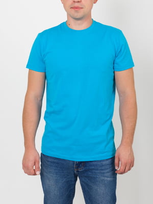 Базовая футболка "Стандарт" бирюзовая | 6650275