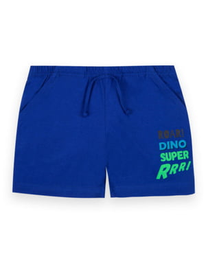 Стильные шорты "Диноленд" синие | 6650298