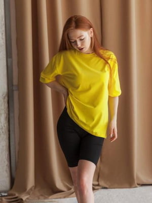 Стильна футболка one size жовта | 6650366