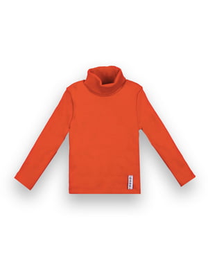 Удобный свитер "Стиль" рубчик оранжевый | 6650396