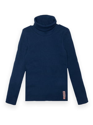 Зручний светр "Стиль" рубчик темно-синій | 6650401