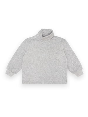 Зручний светр "Mini" з начосом сірий меланж | 6650460