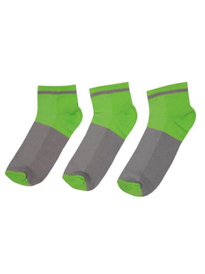 Шкарпетки ажурні сірі 3 шт. | 6650681