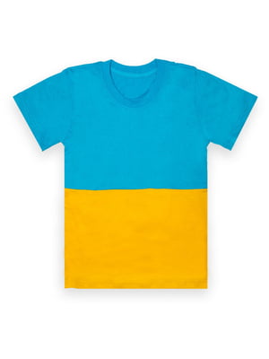 Патріотична футболка "Прапор" жовто-блакитна | 6650844