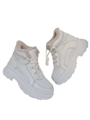 Кросівки шкіряні білі | 6651006