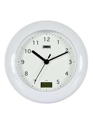 Годинник настінний 506271 Bathroom Clock White | 6651749