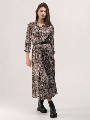 Сукня А-силуету леопардового забарвлення | 6652863