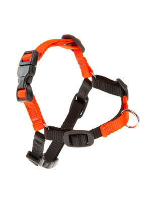Шлейка Ferplast для дресирування собак з кільцем спереду COACH Р L оранжево-чорна | 6654149