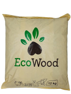 Наполнитель для кошачего туалета EcoWood древесный 12 кг | 6654198