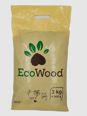 Наполнитель для кошачего туалета EcoWood древесный 3 кг | 6654199